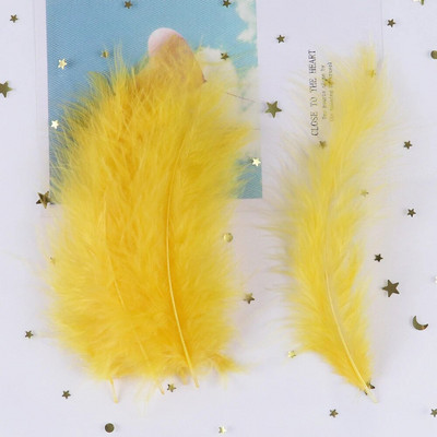 Αφράτο Marabou φτερό γαλοπούλας για χειροτεχνίες 10-15cm Natural Plumas Jewelry Making Wedding Party Διακοσμητικά Φτερά Dream Catcher