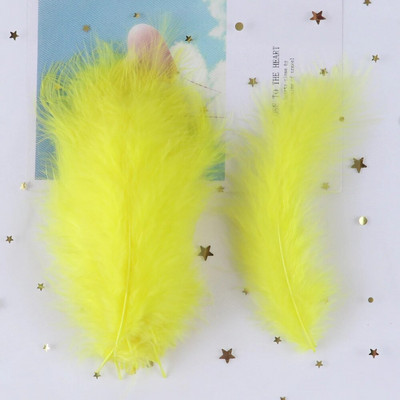 Αφράτο Marabou φτερό γαλοπούλας για χειροτεχνίες 10-15cm Natural Plumas Jewelry Making Wedding Party Διακοσμητικά Φτερά Dream Catcher