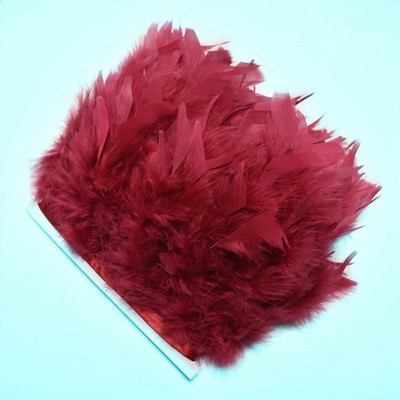 1 metras Natūralios kalakutienos plunksnos Apdailos „pasidaryk pats“ Vestuvės Marabu plunksnos Juostelės Amatai Siuvami Drabužiai Vakarėlis Plunksnas Rankų darbo namų dekoras