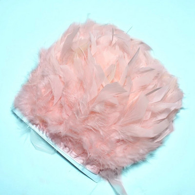 1 metras Natūralios kalakutienos plunksnos Apdailos „pasidaryk pats“ Vestuvės Marabu plunksnos Juostelės Amatai Siuvami Drabužiai Vakarėlis Plunksnas Rankų darbo namų dekoras