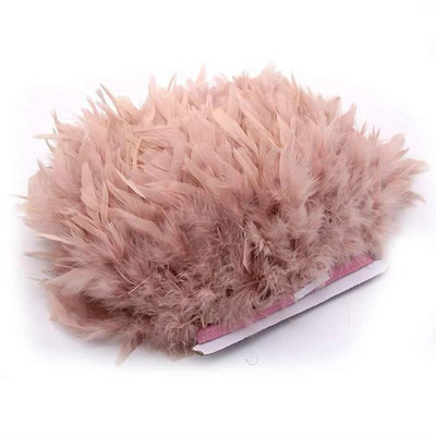 1 metras Natūralios kalakutienos plunksnos Apdailos „pasidaryk pats“ Vestuvės Marabu plunksnos Juostelės Amatai Siuvami Drabužiai Vakarėlis Plunksnas Rankų darbo namų dekoras