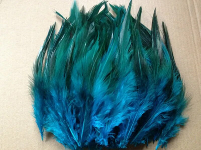 50 бр синьо фазаново перо, 10-15 см дължина, Направи си сам декорация за бижута Пера от петел