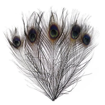 10 vnt/stal. Dažymas povo plunksnų amatams ilgis 25-30cm 10-12 colių povo plunksnos pasidaryk pats papuošalai dekoratyvinės fazanų plunksnos