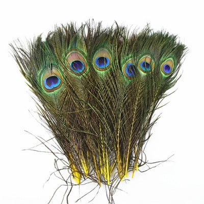 10 vnt/stal. Dažymas povo plunksnų amatams ilgis 25-30cm 10-12 colių povo plunksnos pasidaryk pats papuošalai dekoratyvinės fazanų plunksnos