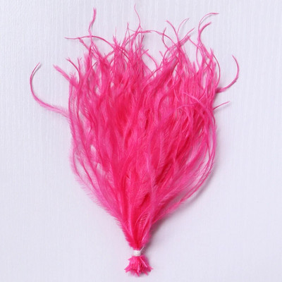 100 τμχ/παρτίδα 10-18 εκ. Φυσικά φτερά στρουθοκαμήλου Κλιπ σε προεκτάσεις μαλλιών Plumas Μεταξωτό σκουλαρίκι κατασκευής αξεσουάρ Διακοσμητικά φτερά