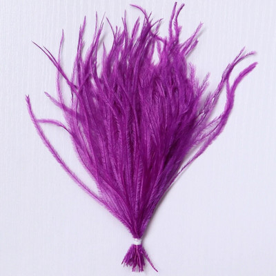 100 τμχ/παρτίδα 10-18 εκ. Φυσικά φτερά στρουθοκαμήλου Κλιπ σε προεκτάσεις μαλλιών Plumas Μεταξωτό σκουλαρίκι κατασκευής αξεσουάρ Διακοσμητικά φτερά