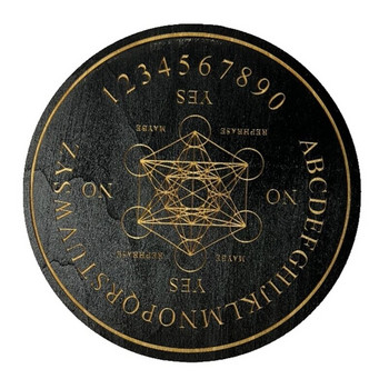Star Pendulum Board Dowsing Divination Board Ξύλινες σανίδες διπλής όψης Μεταφυσικές πινακίδες μηνυμάτων Altar Supplies