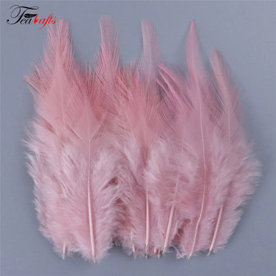 100 tk kukesulgi ehete tegemiseks roosa kärbse sidumine plumasid pulmakleit dekoratiivne unenäopüüdja suled isetegemise jaoks