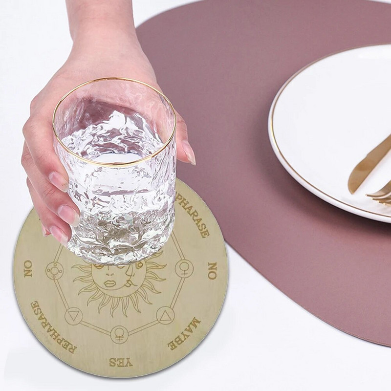 Ploča za igranje astrološke igre Izrezbarena ploča klatna za proricanje sa zvijezdama Mjesec metafizička ploča za meditaciju o iscjeljivanju