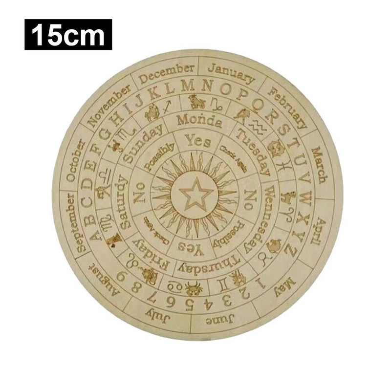 Ploča za igranje astrološke igre Izrezbarena ploča klatna za proricanje sa zvijezdama Mjesec metafizička ploča za meditaciju o iscjeljivanju
