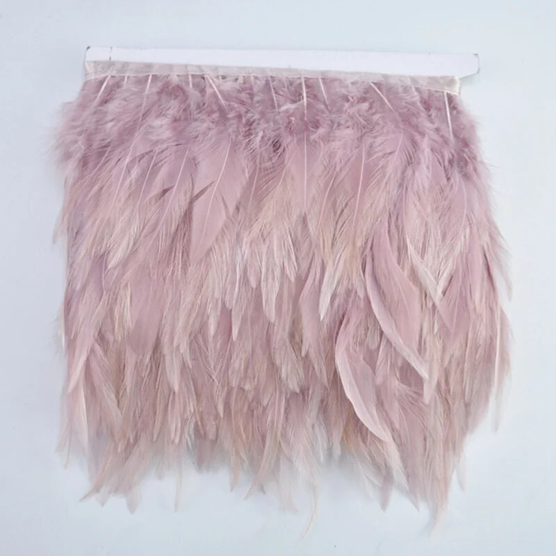 1 metras Natūralios juodos plunksnos Apdailos juostelės Siuvimo Drabužiai Fazanų Plunksnos Vakarėlis Vestuvės Plumos Amatai Pasidaryk pats Dekoracija 10-15cm