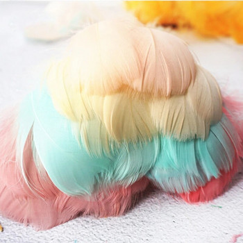 Soft Fluffy Plume 100τμ 4-8cm 8-12cm Floating Feather Goose DIY Small Feathers Festival Party DIY Craft Wedding Decoration