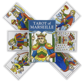 Мини размер Rider Tarot of Marseille Cards A 78 English Visions Divination Edition Deck Borad Games