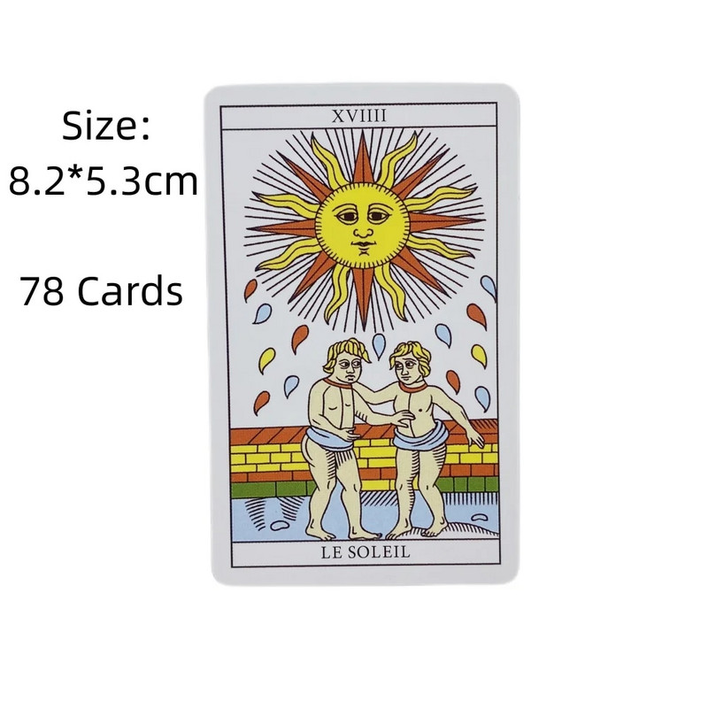 Mini Size Rider Tarot Of Marseille Cards A 78 English Visiions Divination Edition Deck Borad žaidimai