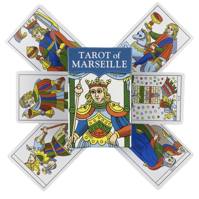 Mini Size Rider Tarot Of Marseille Cards A 78 English Visiions Divination Edition Deck Borad žaidimai