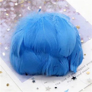 Natūralios žąsies plunksnos 4-8cm Mažos plaukiojančios spalvingos gulbės plunksnos, skirtos rankdarbiams, vestuviniams papuošalams namų dekoravimui, plunksnos 100 vnt.