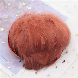 Natūralios žąsies plunksnos 4-8cm Mažos plaukiojančios spalvingos gulbės plunksnos, skirtos rankdarbiams, vestuviniams papuošalams namų dekoravimui, plunksnos 100 vnt.