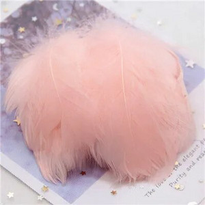 Natūralios žąsies plunksnos 4-8cm Mažos plaukiojančios spalvingos gulbės plunksnos, skirtos rankdarbiams, vestuviniams papuošalams namų dekoravimui, plunksnos 100 vnt.