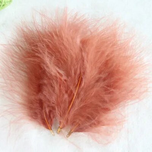 3–5 tolli 10–12 cm valged kalkuni suled, klamber kohev pulmapidu DIY ehted Dekoor Aksessuaarid Marabou sulgede viimistlus