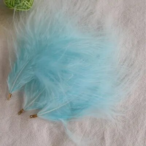 3–5 tolli 10–12 cm valged kalkuni suled, klamber kohev pulmapidu DIY ehted Dekoor Aksessuaarid Marabou sulgede viimistlus