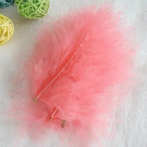 3–5 tolli 10–12 cm valged kalkuni suled, klamber kohev pulmapidu DIY ehted Dekoor Aksessuaarid Marabou sulgede viimistlus