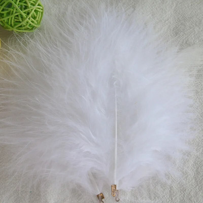 3–5 tolli 10–12 cm valged kalkuni suled, klamber kohev pulmapidu DIY ehted Dekoor Aksessuaarid Marabou sulgede viimistlus