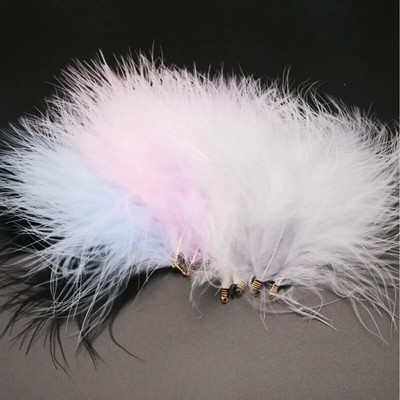 3–5 tolli 10–12 cm valged kalkuni suled, klamber kohev pulmapidu DIY ehted Dekoor Aksessuaarid Marabou sulgede viimistlus