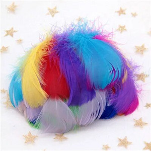 Pene naturale de gâscă de 4-15 cm Pene colorate de pene de lebădă pentru decorarea casei de petrecere Artizanat DIY Bijuterii Accesorii Cosplay