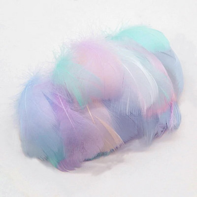 Pene naturale de gâscă de 4-15 cm Pene colorate de pene de lebădă pentru decorarea casei de petrecere Artizanat DIY Bijuterii Accesorii Cosplay