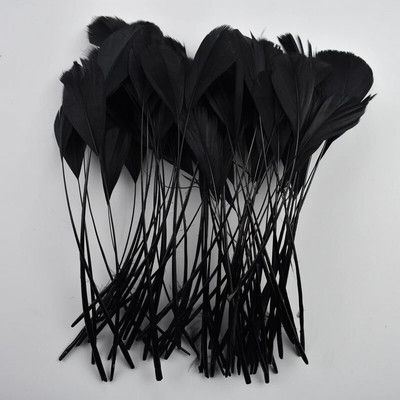 100 kom/lot Šareni dekor od guščjeg perja Umjetni ukrasi Crno guščije perje Nakit za zabave Rukotvorine Dodaci Perje