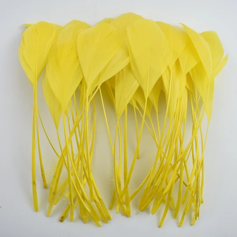 100 kom/lot Šareni dekor od guščjeg perja Umjetni ukrasi Crno guščije perje Nakit za zabave Rukotvorine Dodaci Perje