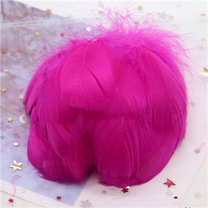 Pene naturale de gâscă 4-8 cm Pene de lebădă colorate plutitoare mici pentru artizanat Bijuterii de nuntă Decorarea casei Pene 100 buc