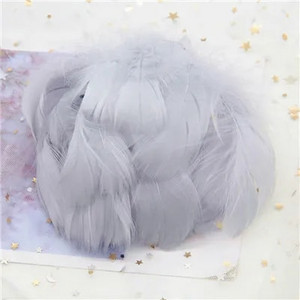 Pene naturale de gâscă 4-8 cm Pene de lebădă colorate plutitoare mici pentru artizanat Bijuterii de nuntă Decorarea casei Pene 100 buc