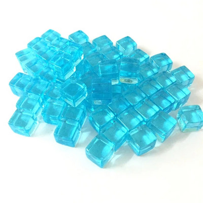 50 vnt / rinkinys 25 spalvų 8 mm kubas Skaidrus kietas skaidrus kvadratas spalvingi krištoliniai kauliukai šachmatų figūrėlės stačiakampis sietelis dėlionės žaidimui