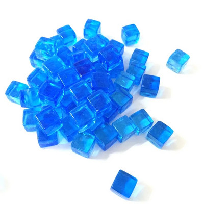 50 vnt / rinkinys 25 spalvų 8 mm kubas Skaidrus kietas skaidrus kvadratas spalvingi krištoliniai kauliukai šachmatų figūrėlės stačiakampis sietelis dėlionės žaidimui