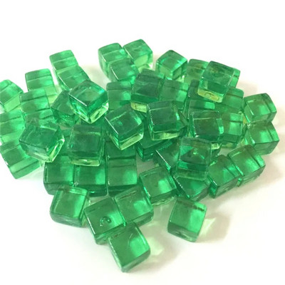 50 vnt / rinkinys 25 spalvų 8 mm kubas Skaidrus kietas skaidrus kvadratas spalvingi krištoliniai kauliukai šachmatų figūrėlės stačiakampis sietelis dėlionės žaidimui