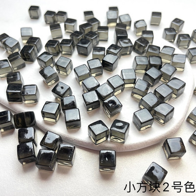 50 vnt / rinkinys 25 spalvų 8 mm kubas Skaidrus kietas skaidrus kvadratas spalvingi krištoliniai kauliukai šachmatų figūrėlės stačiakampis sietelis dėlionės žaidimui