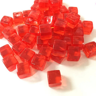 50 vnt / rinkinys 25 spalvų 8 mm kubas Skaidrus kietas skaidrus kvadratas spalvingi krištoliniai kauliukai šachmatų figūrėlės stačiakampis sietelis dėlionės žaidimui