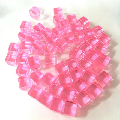 50 vnt / rinkinys 25 spalvų 8 mm kubas Skaidrus kietas skaidrus kvadratas spalvingi krištoliniai kauliukai šachmatų figūrėlės stačiakampis sietelis dėlionės žaidimui