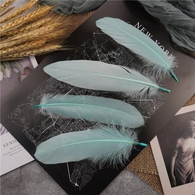 Raznobojno guščje perje 15-20 cm tvrdi štap, prirodno labudovo perje, dekoracija za svatove, dodaci za hvatače snova, uradi sam, rukotvorine