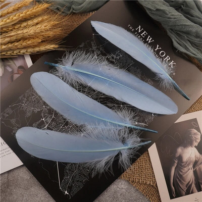 Raznobojno guščje perje 15-20 cm tvrdi štap, prirodno labudovo perje, dekoracija za svatove, dodaci za hvatače snova, uradi sam, rukotvorine