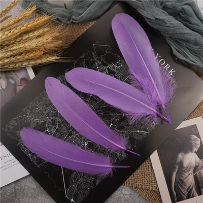 Raznobojno guščje perje 15-20 cm tvrdi štap, prirodno labudovo perje, dekoracija za svatove, dodaci za hvatače snova, uradi sam, rukotvorine