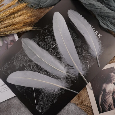 Raznobojno guščje perje 15-20 cm tvrdi štap, prirodno labudovo perje, dekoracija za svatove, dodaci za hvatače snova, uradi sam, rukotvorine