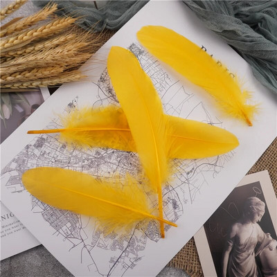 Raznobojno guščje perje 15-20 cm tvrdi štap, prirodno labudovo perje, dekoracija za svatove, dodaci za hvatače snova, uradi sam, rukotvorine