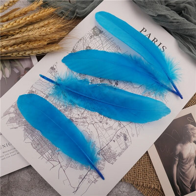 Raznobojno guščje perje 15-20 cm tvrdi štap, prirodno labudovo perje, dekoracija za svatove, dodaci za hvatače snova, uradi sam, rukotvorine