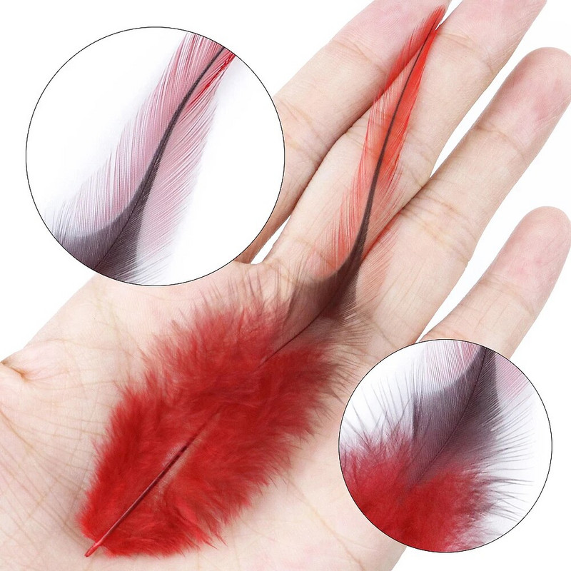 50/100 tk kohev naturaalne sulg DIY karnevali pulmakleit Aksessuaarid Dekoratiivsed 8-15 cm Kanasuled ehete meisterdamiseks