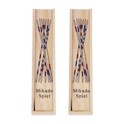 Karšta kūdikių mokomoji medinė tradicinė Mikado Spiel lazdelės su dėžute Vaikams Juokingi mokomieji žaidimai Žaislai Dovana Naujas išpardavimas