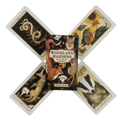 Woodland Wardens Oracle Cards A 52 inglise visioonide ennustamise väljaanne Feather Heart Deck Borad Games