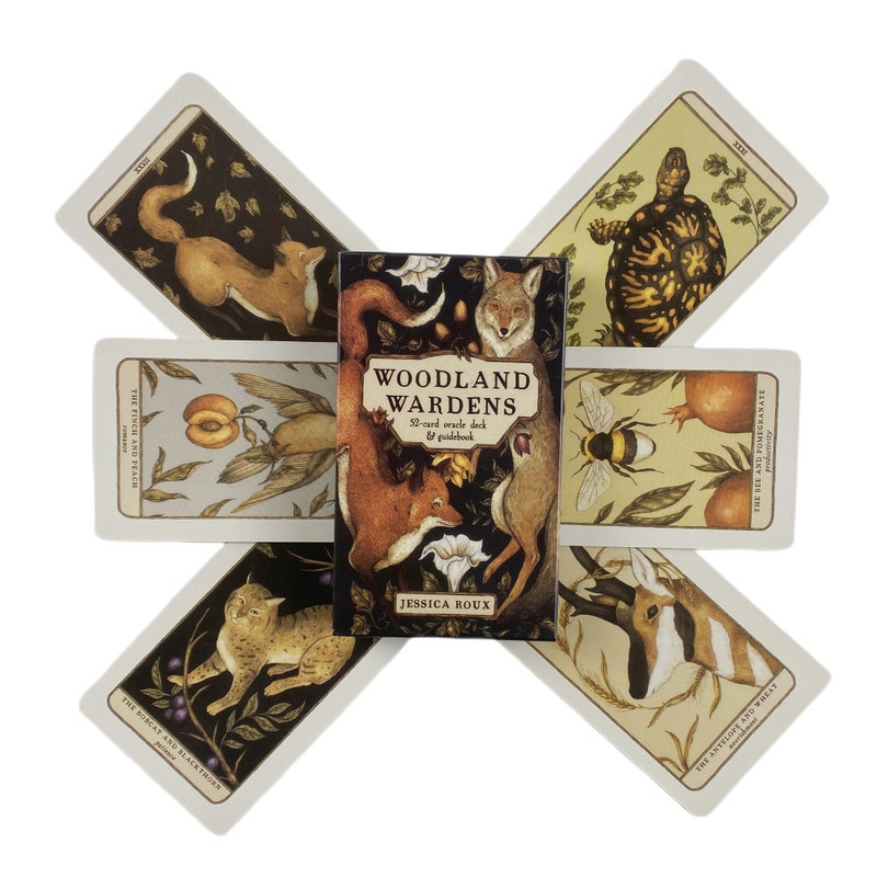Woodland Wardens Oracle Cards A 52 inglise visioonide ennustamise väljaanne Feather Heart Deck Borad Games