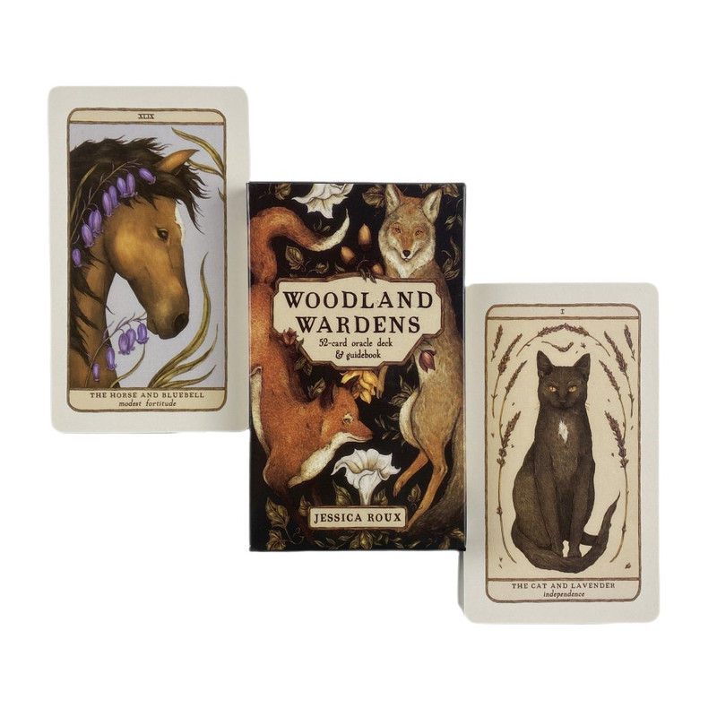 Woodland Wardens Oracle Cards A 52 inglise visioonide ennustamise väljaanne Feather Heart Deck Borad Games